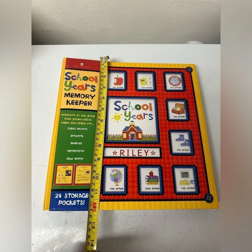 School Years Memory Keepsake Photo Album Scrapbook 12x11 Preschool to 12th Grad